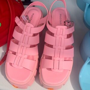 Madden Girl Genesis Platform Lug Sole Fisherman Sandals